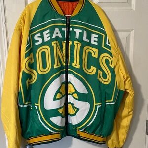 Seattle Sonics Jacket in Green and Yellow